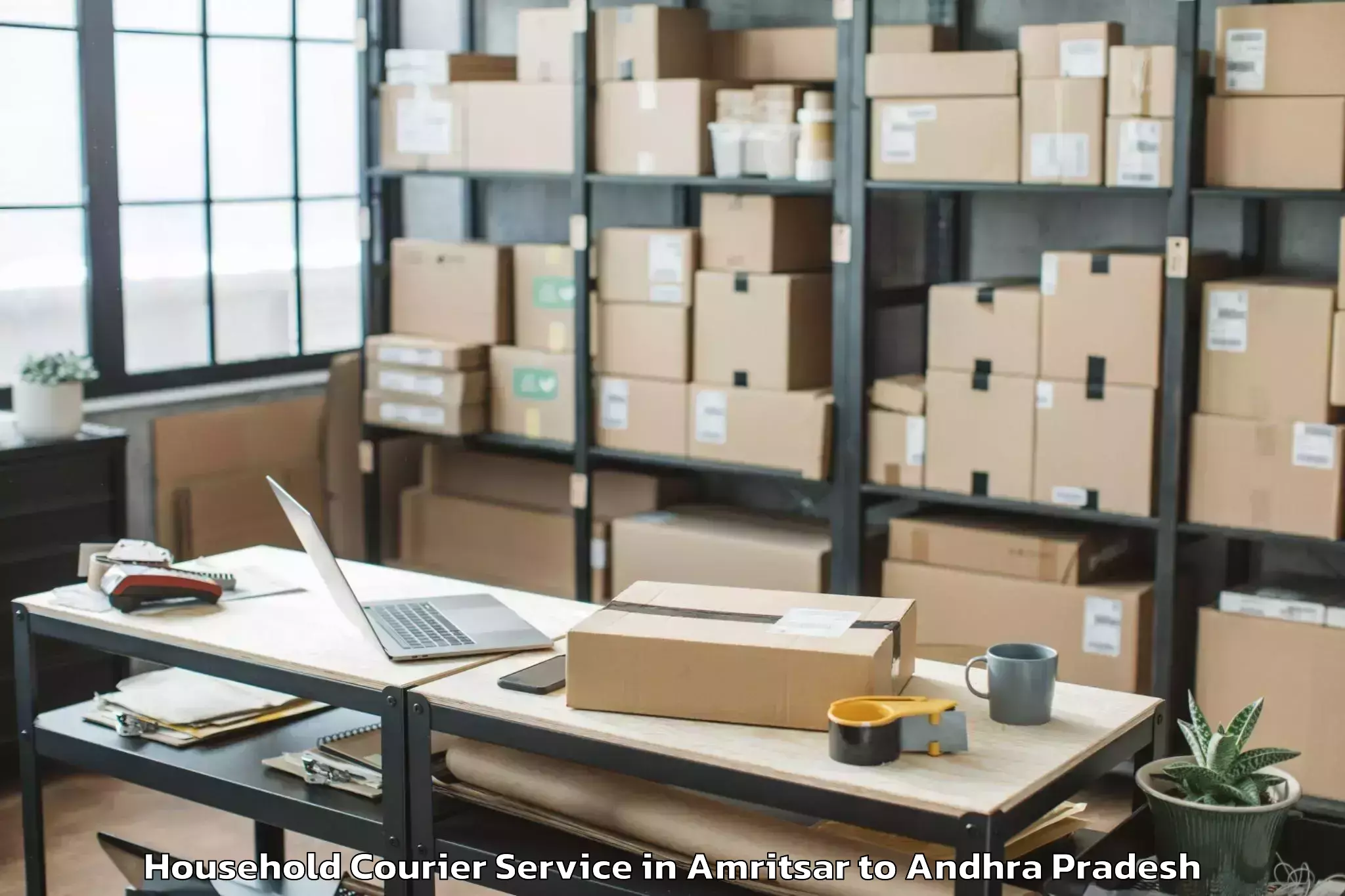 Easy Amritsar to Nuzendla Household Courier Booking